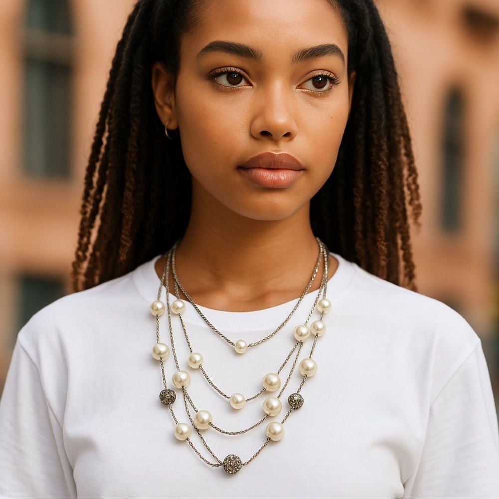 Vintage Trifari Multi-Strand Pearl Necklace